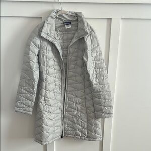 Patagonia Light Gray Puffer Jacket